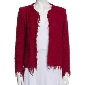 IRO Shavani Red Women's Tweed Jacket
